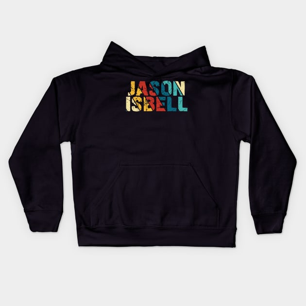 Color Vintage - Jason Isbell Kids Hoodie by Arestration